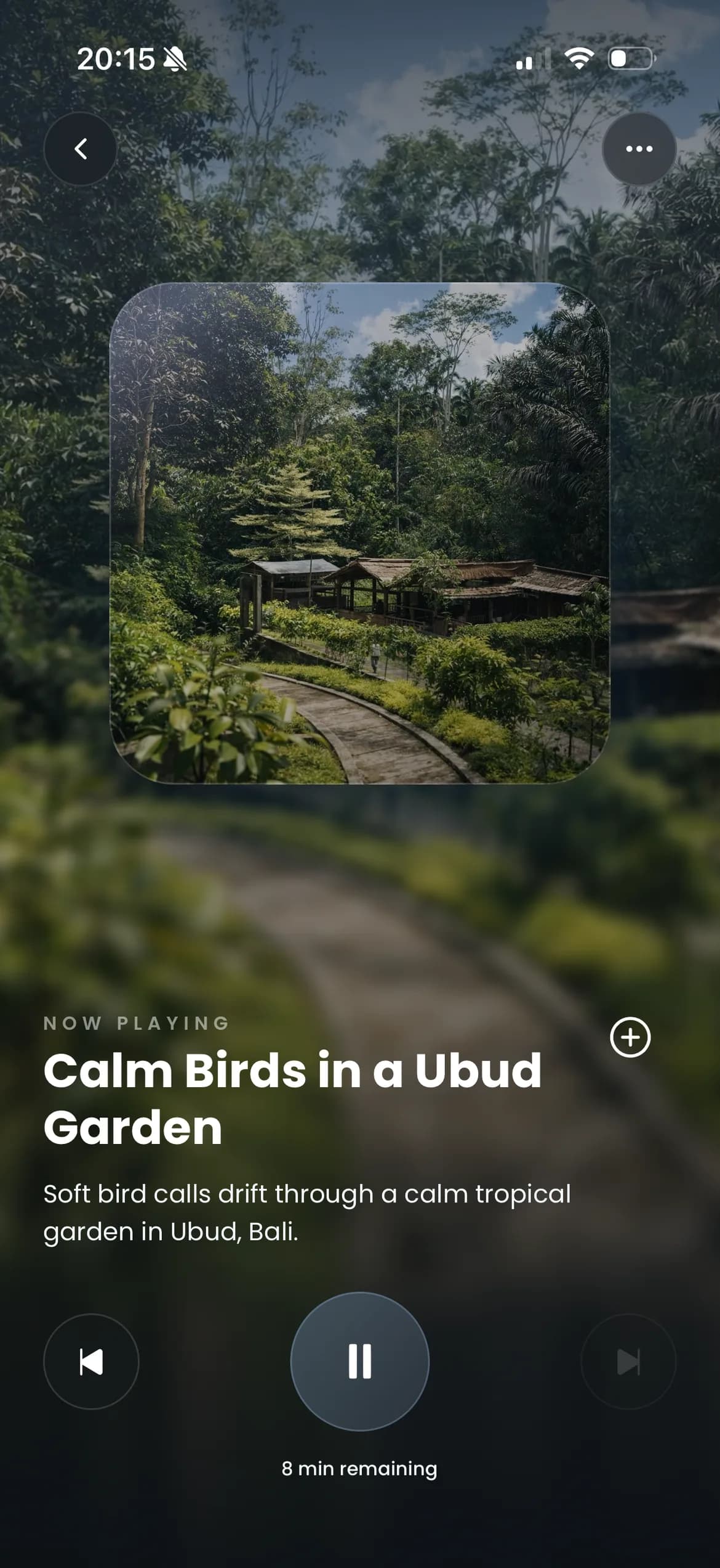 Listen app home screen